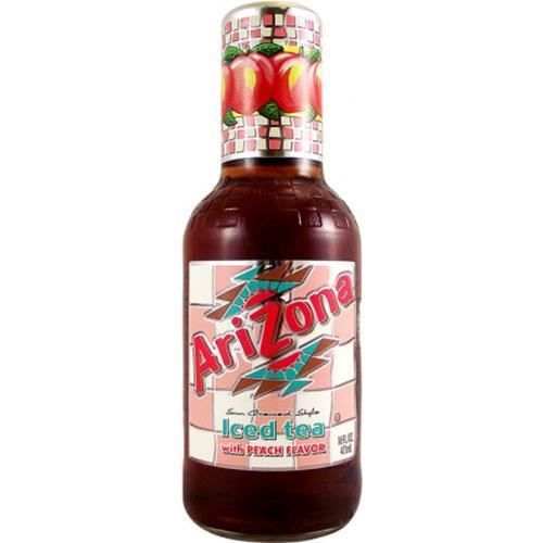 Arizona Iced Tea with Peach Flavour 16 FL OZ (473 ml) 6 Bottles