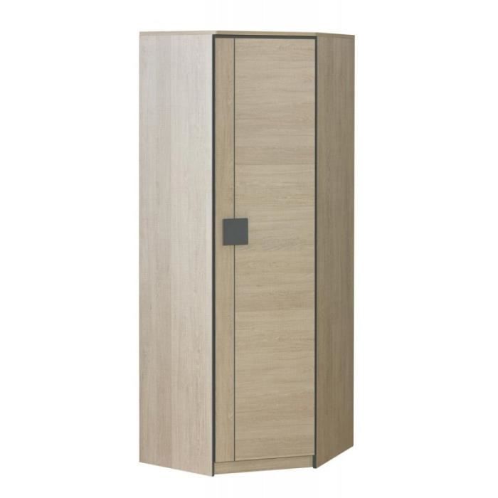 JUSThome Gumi G VII Armoire en coin Santana Chêne 187 x 71 x 71 cm
