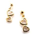  Boucles Plaqué Or "Love"