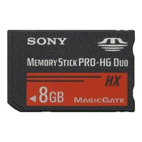 CARTE MEMOIRE SONY CARTE MEMORY STICK PRO DUO 8GO MSMT8GN