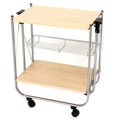table desserte a roulettes pliante