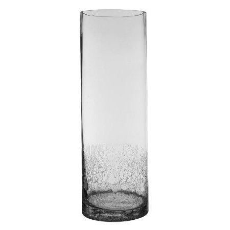 Très originale ce vase cylindrique transparent avec son fond effet