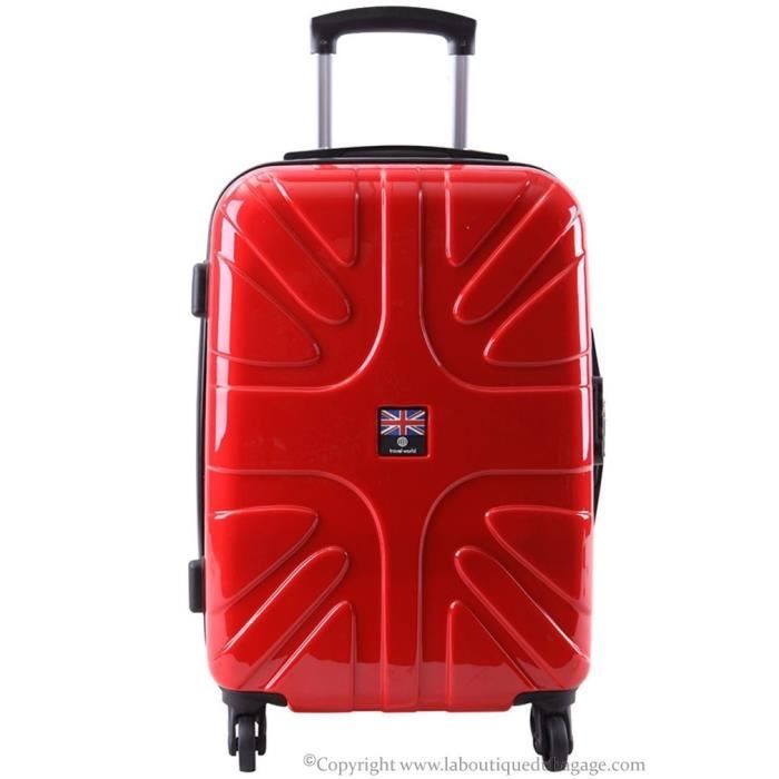 TRAVEL WORLD Valise rigide moyen séjour ABK Rouge Achat / Vente