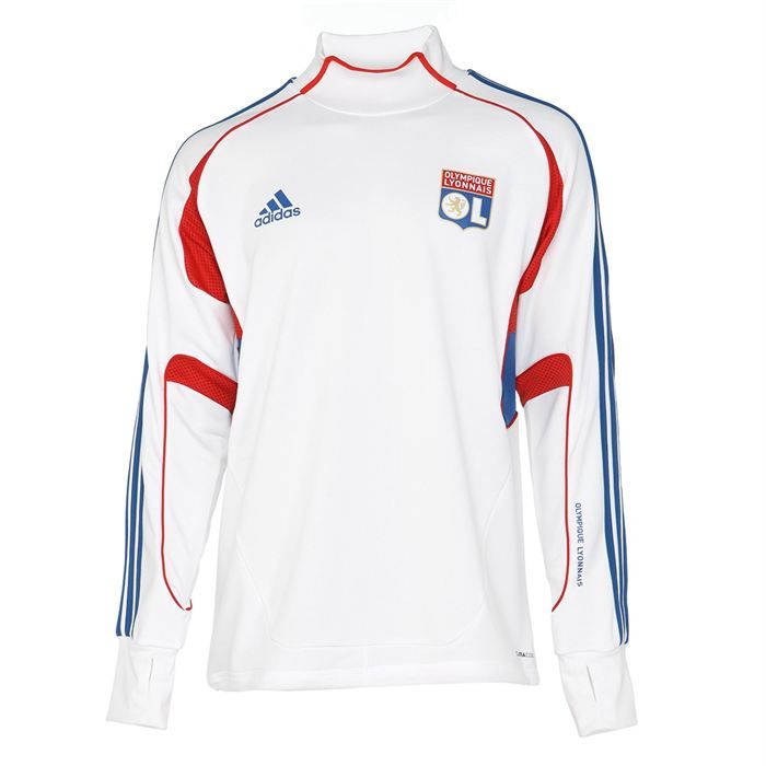 Coloris  blanc, bleu et rouge. Sweat Replica 11/12 Olympique Lyonnais