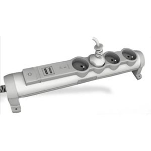 LEGRAND Rallonge multiprise 4x2 P+T 2 chargeurs USB
