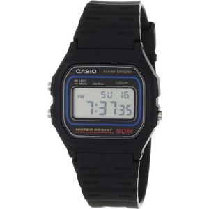 montre casio w59 Bracelet de montre Casio pour W 59 1VD, F 91W 1,résine,noire