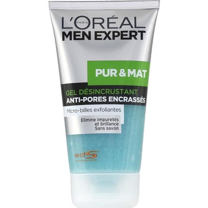 L'Oréal Men Expert Pur & Mat Gel Nettoyant Dési… Achat / Vente