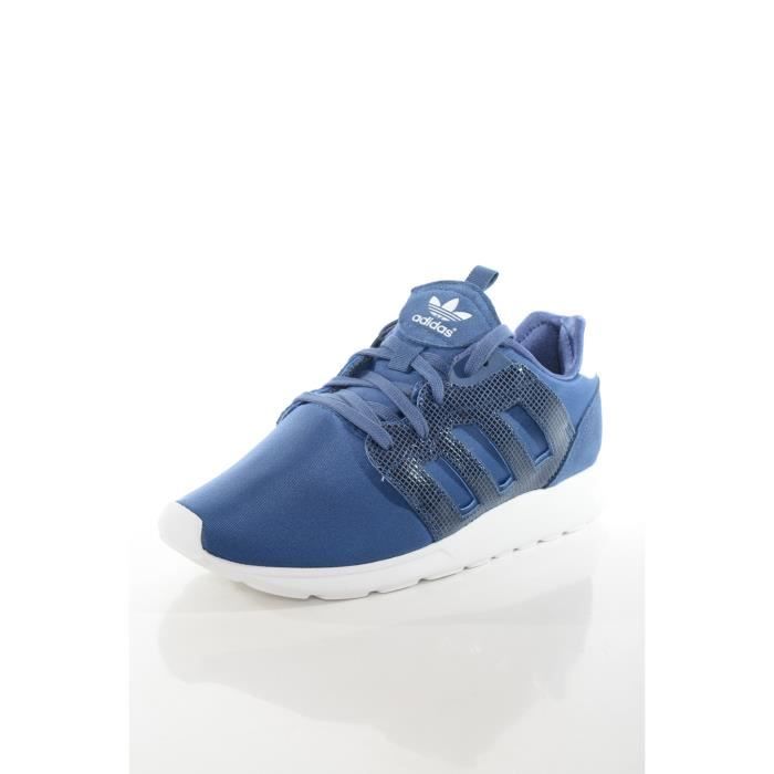 adidas blanche et bleu femme