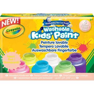 CRAYOLA 6 Pots de peinture lavable