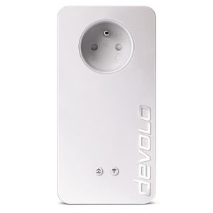 devolo 9391 dLAN 1200+ Wifi ac, Prise réseau CPL Wi-Fi 1200 Mbit/s, 2 ports Gigabit Ethernet, Prise Intégrée, Kit de démarrage (x2)