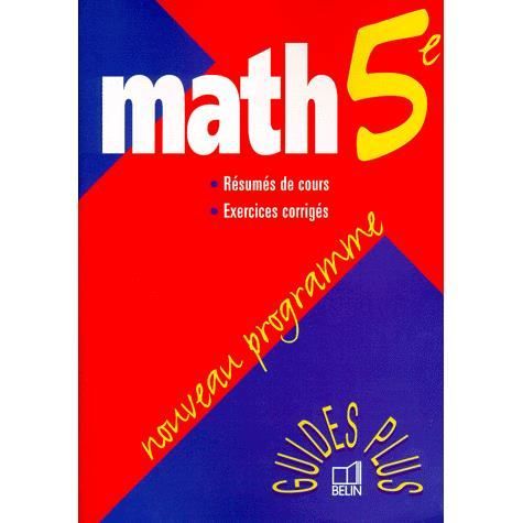 Math 5e guide plus 98   Achat / Vente livre Boursin pas cher