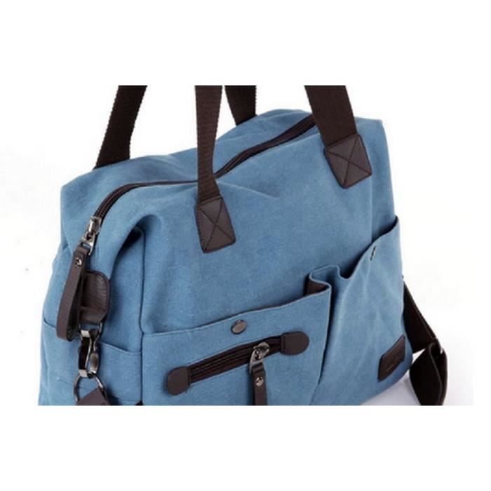 Sac à main en toile bleu clair TU Sac à main en toile bleu clair TU