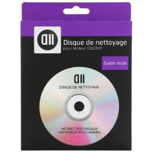 D2 Disque de nettoyage pour lecteur CD