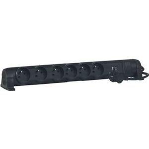 LEGRAND Rallonge multiprise 6x2 P+T 2 chargeurs USB