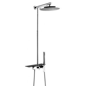 ESSEBAGNO Colonne de douche mécanique chromée Apsara II avec tablette