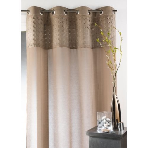 rideau salon taupe