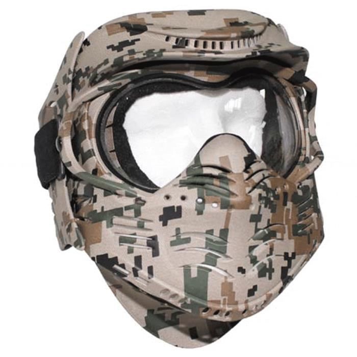 Masque de Protection Airsoft Paintball Camoufla… Prix pas cher