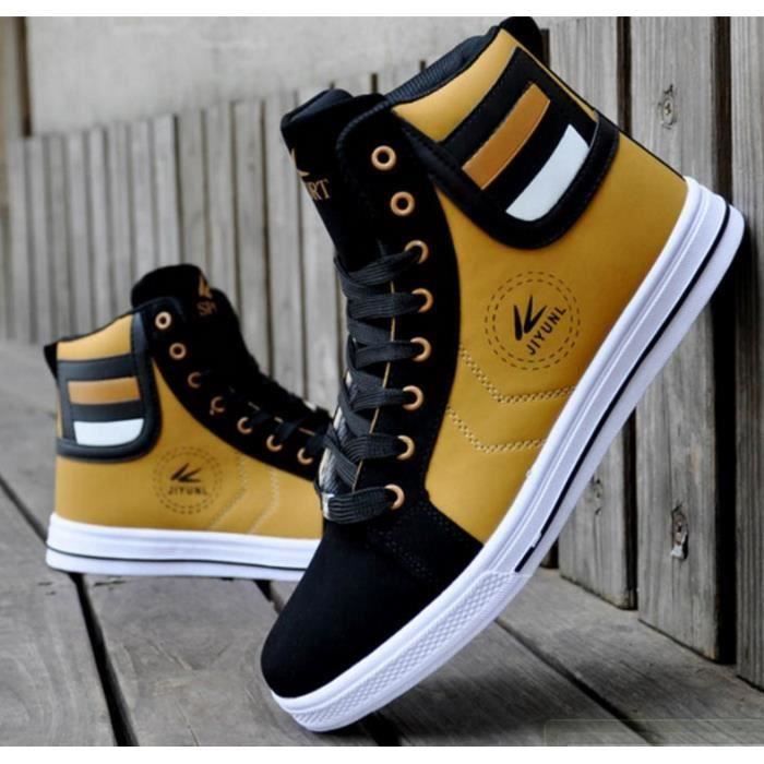 basket jaune moutarde