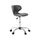 LUCY Chaise de bureau réhaussable - Pieds Chromés