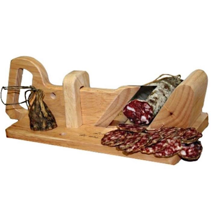 trancheuse a charcuterie bois inox saucisson cuisi