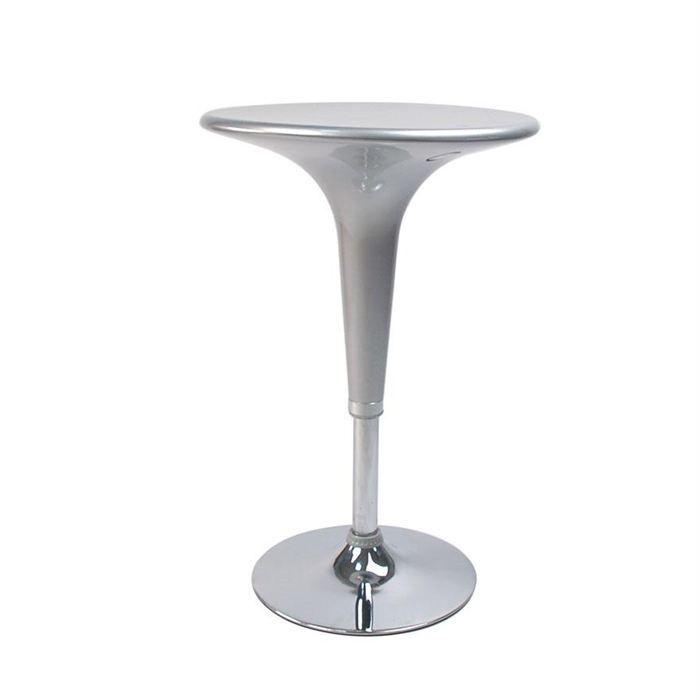 Table de bar design argent ronde John