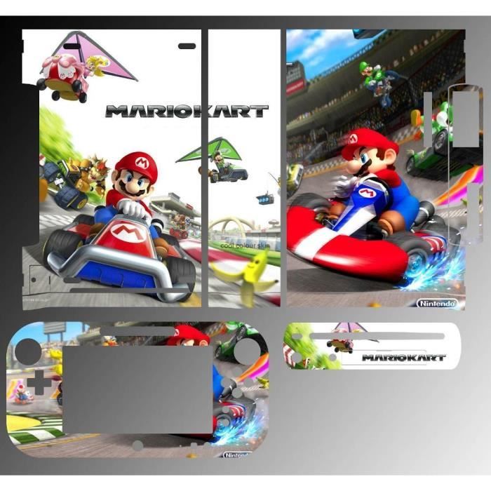Stickers Skin Mario Kart Wii U Achat Vente Sticker Skin Console 1052