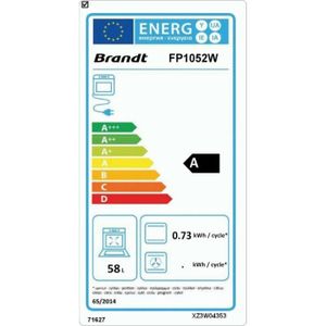  FP1052W - Four pyrolyse 58L Porte froide -