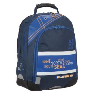 OBERTHUR Sac ? Dos BOY - 2 Compartiments - 9 ? 12 ans - Adolescent - 42 cm - Gris - Enfant Garçon