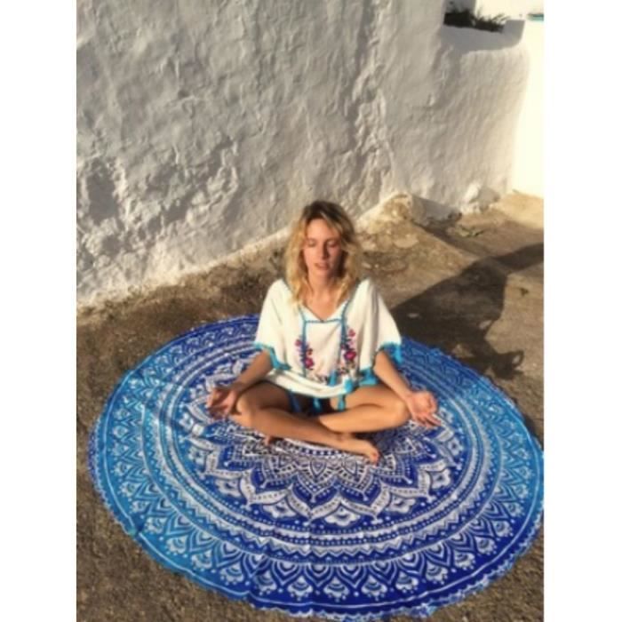 Hippie ronde tapisserie ronde mandala plage serviette yoga mat ... Créatif rideaux Boheme