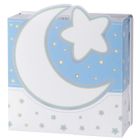  APPLIQUE MURALE PLASTIQUE LUNE ET ETOILES BLEU
