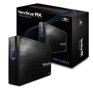VANTEC Boitier de disque dur NST-340S3-BK - Externe - 3,5'' - SATA - USB3.0- Alumium brossé - Noir