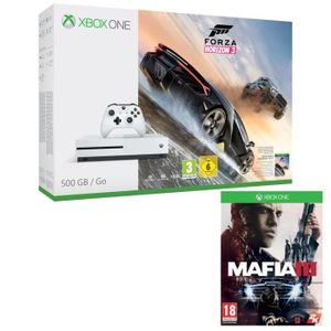 Xbox One S 500 Go + Forza Horizon 3 + Mafia III