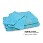  Lot 1 drap+1 serv.+2 gants  400 gr/m² VINTAGE AQUA