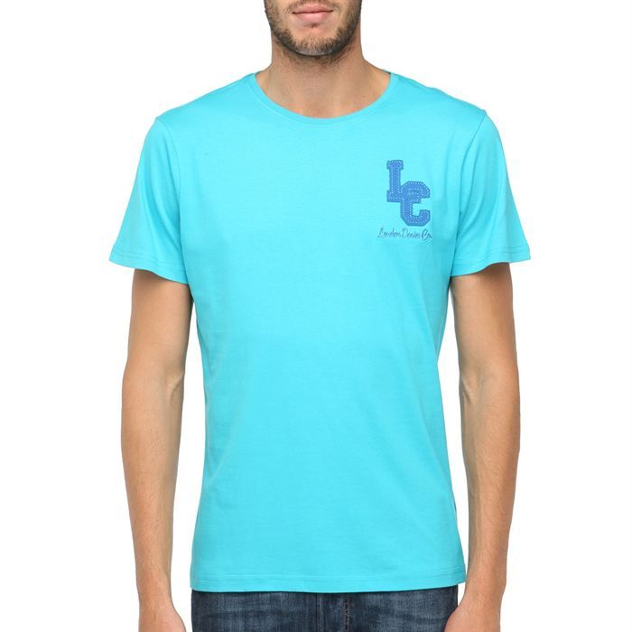 LEE COOPER T Shirt Homme Turquoise   Achat / Vente T SHIRT LEE COOPER