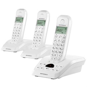 Téléphone fixe MOTOROLA Startac S1013 Trio Blanc Téléphone fixe MOTOROLA Startac S1013 Trio Blanc