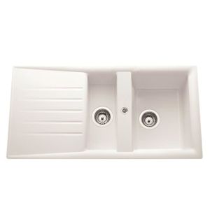 LAVABO - ÉVIER EVIER EMERAUDE 1 Bac et demi 1 égouttoir LAVABO - ÉVIER EVIER EMERAUDE 1 Bac et demi 1 égouttoir