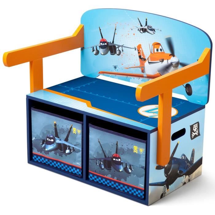 planes 3 en 1 banc bureau coffre