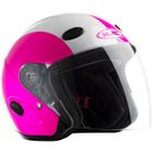  HJC Casque Jet CL 33 N Rose/blanc brillant déco