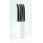 COUTEAU DE CUISINE  LAGUIOLE Bloc Blanc 6 couteaux à steak NOIR