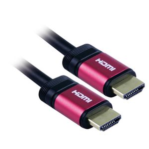 APM 590440 Câble HDMI Mâle / Mâle 1.4 - Plugs Roses or - 1.8 m - Noir