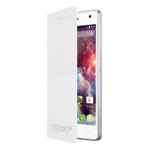 Wiko Folio stand back cover blanc pour Highway 4G