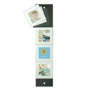 Porte-photo mural aimanté 4 photos - Modèle Argent - Achat ...
