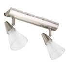 SPOTS - LIGNE DE SPOTS SPOT 2L RUMBA FER/VERRE