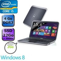Ordinateur Portable DELLINSPIRON15Z5523ARGENTINTEL CORE I5 3317U 4GO 500GO 15.6\