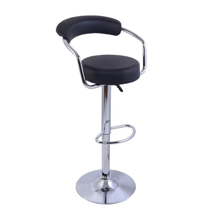 1pc Tabouret de bar chaise fauteuil de bar pivotant cuisine réglable