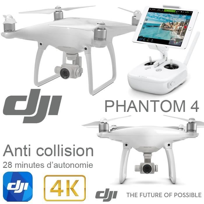 DJI Phantom 4 Drone avec Camera 4K et Nacelle 3 axes Module anti