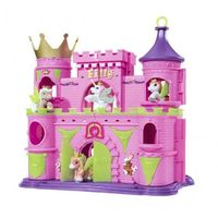 UNIVERS MINIATURE COMPLET Grand château avec petits poneys et petite licorne