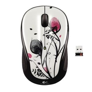 SOURIS Logitech Wireless Mouse M325 Fingerprint Flowers