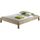 Lit futon double 140 x 200 cm vernis naturel