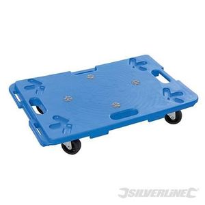 SILVERLINE Chariot plateforme en plastique emboîtable